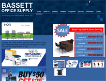 Tablet Screenshot of bassettofficesupply.com